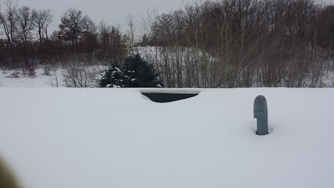 snow load on commercial roof